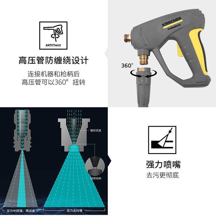 German KARCHER HD6/15M upgraded cold water high-pressure water gun industrial washing machine car washing machine