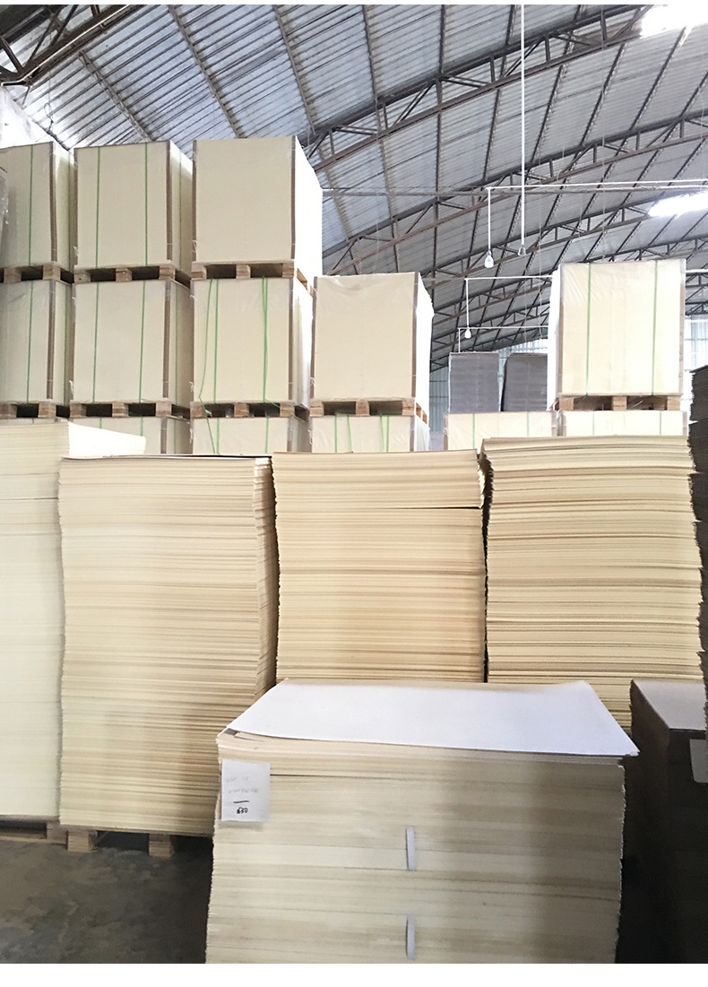 Wholesale white board paper, large sheet, full opening, high accuracy, gray background, white cardboard printing, clothing lining board, single side manufacturer