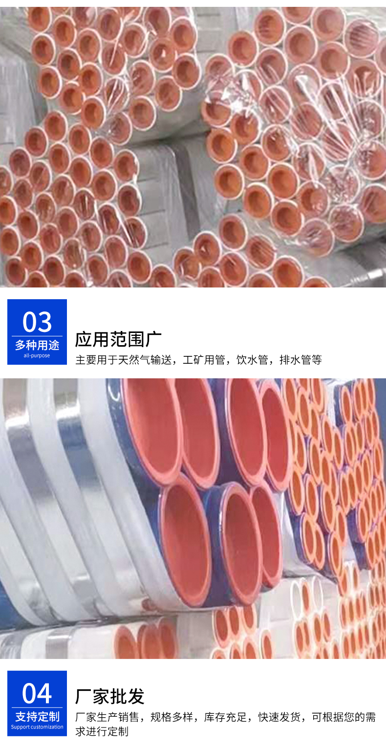 Sintered ceramic wear-resistant composite pipe for coal powder conveying in power plants with coated composite steel pipes