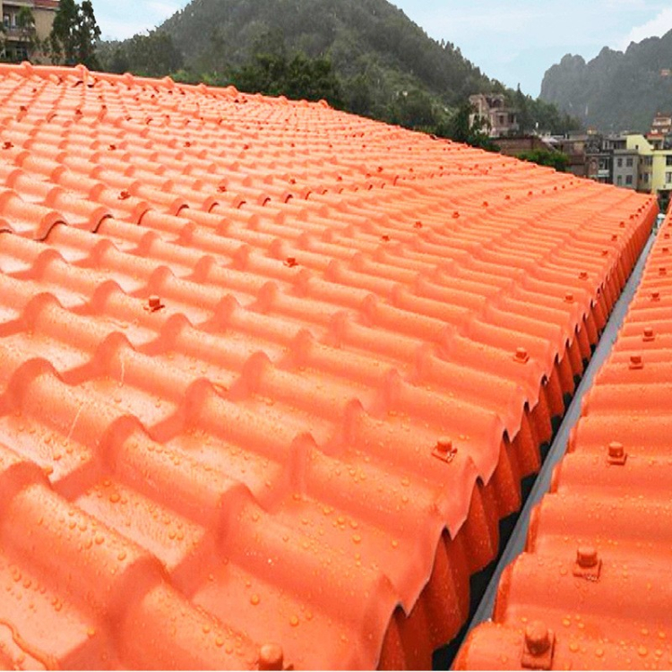 ASA synthetic resin tile roof insulation tile antique villa glass roof tile insulation thickening