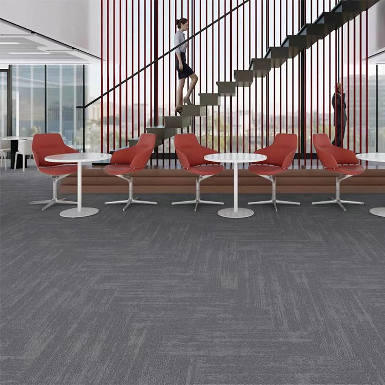 Rujia office roll shaped square carpet is easy to clean, anti slip, and silent, supporting customization