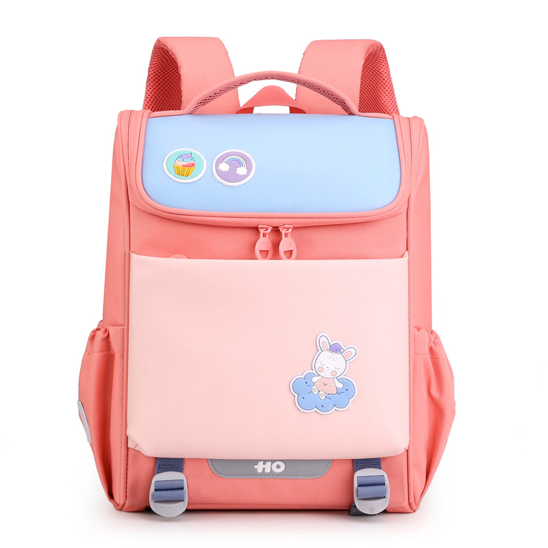 Korean version suitable for free wash backpacks for primary school students Shoulder protectors Children's backpacks Lightweight solid color primary school students' backpacks Customization