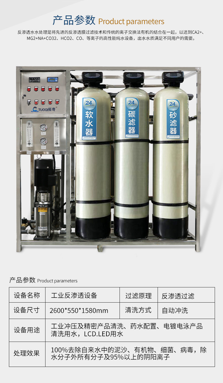 Tianchun Laboratory Ultrapure water system EDI water preparation filtration two-stage RO reverse osmosis water treatment deionization equipment