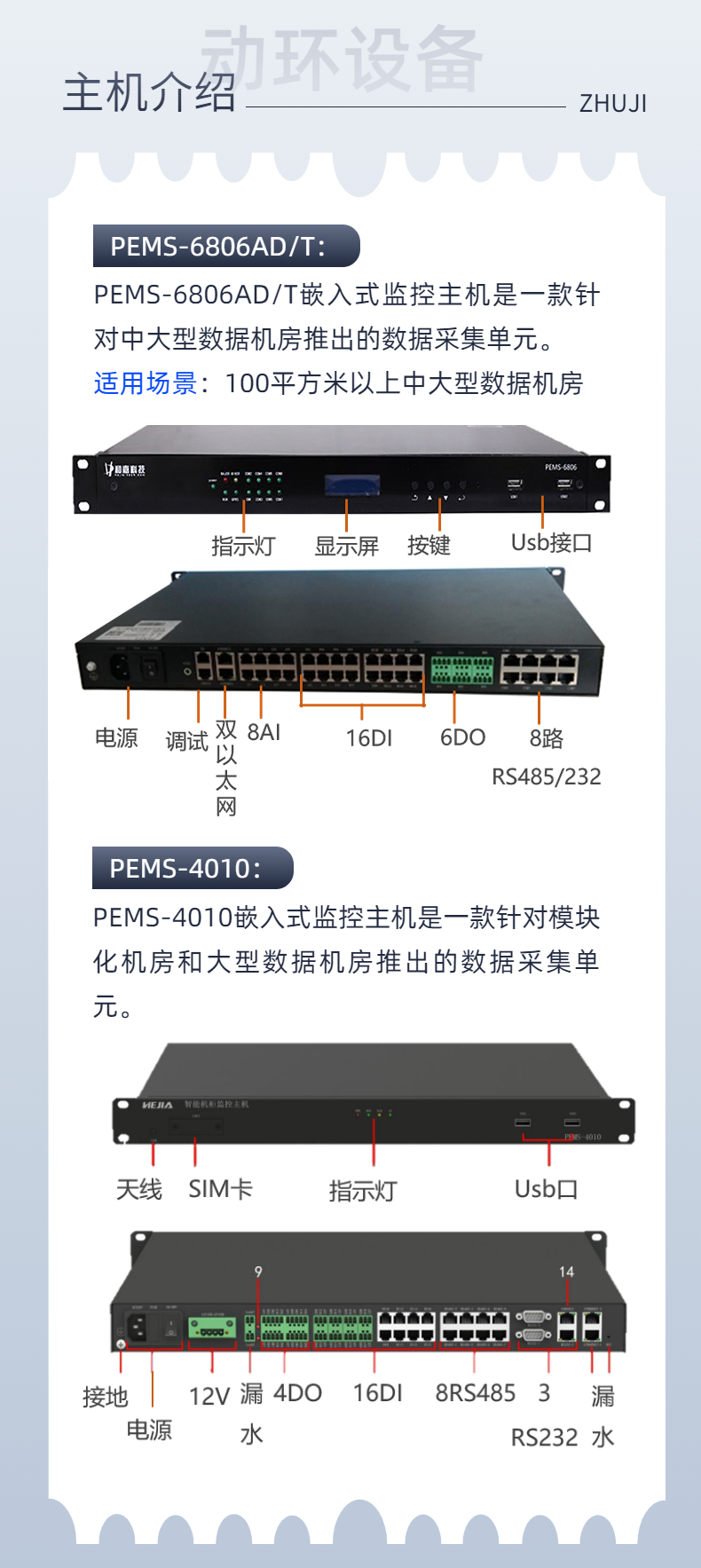 Dynamic Environment Equipment Room Power Environment Monitoring System Substation Tower Base Station Archives Data Center and Jia