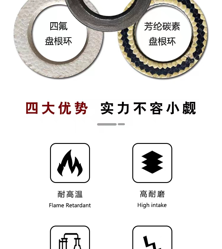 PTFE gasket corrosion-resistant sealing PTFE expanded PTFE elastic tape DN flange gasket