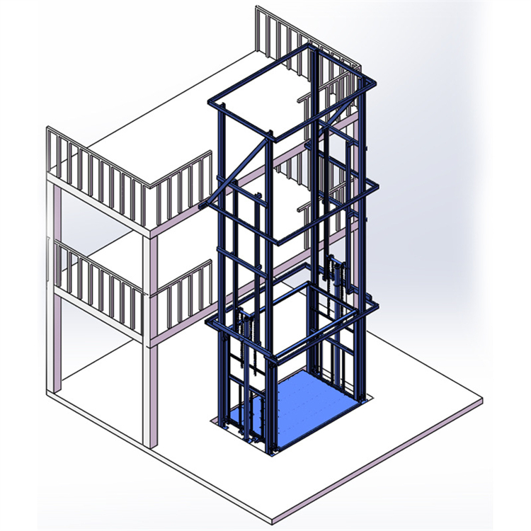 Weilin Qinli Guide Rail Electric Elevator Customized Vertical Top Lifting Platform