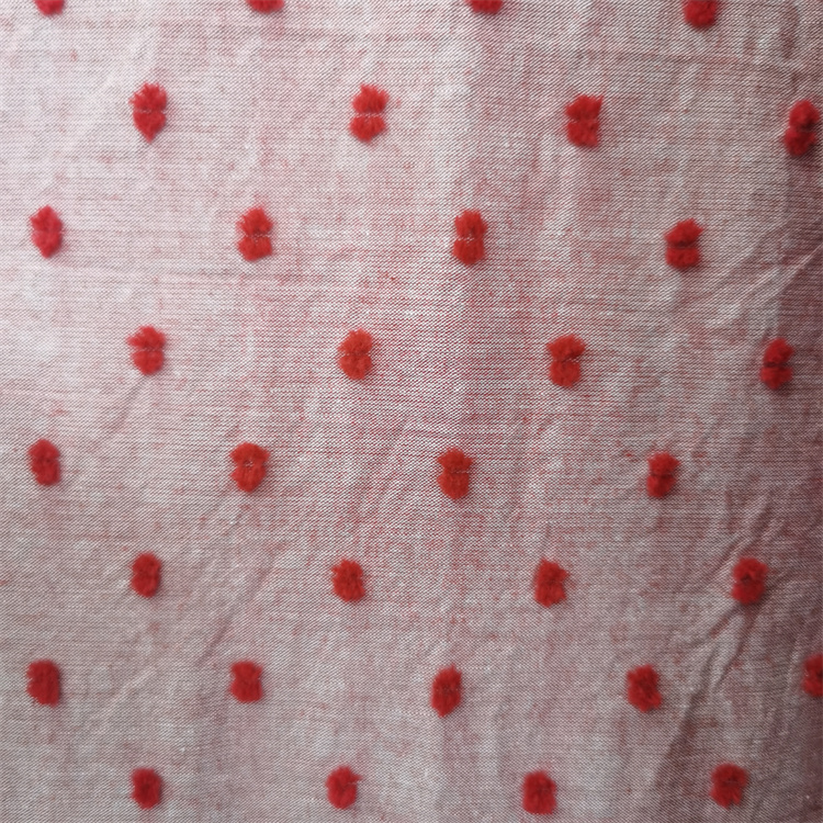 100% cotton polka dot jacquard, cut flower, small dot bedding, wide width water washed wrinkled fabric, pure cotton fabric, Renwang