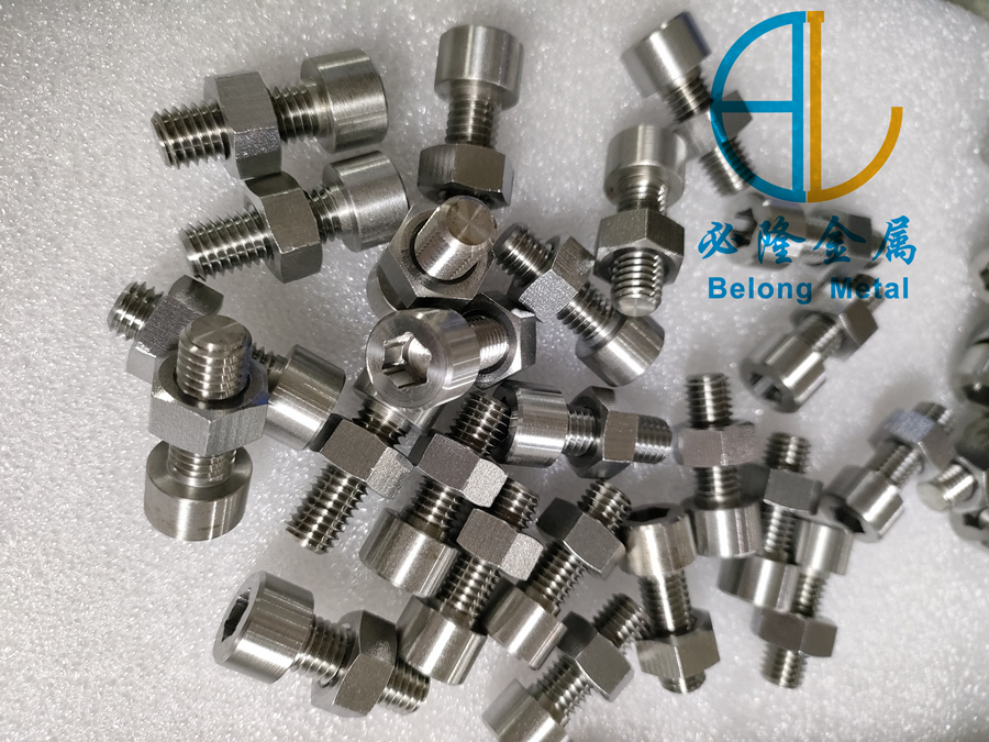 Zr705 Chemical pure zirconium products, zirconium standard parts, screws, nuts, zirconium rod products