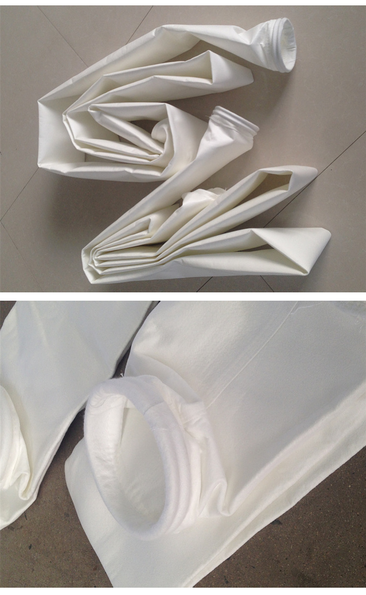 Supply of adhesive pressure sewn dust removal cloth bags, all day manual customer service, Flumex material, high temperature