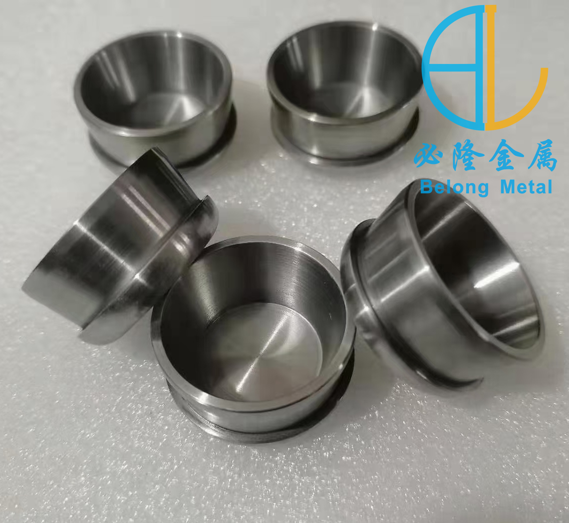 Customized zirconium processing parts and evaporation coated zirconium crucible according to the diagram, laboratory corrosion-resistant crucible