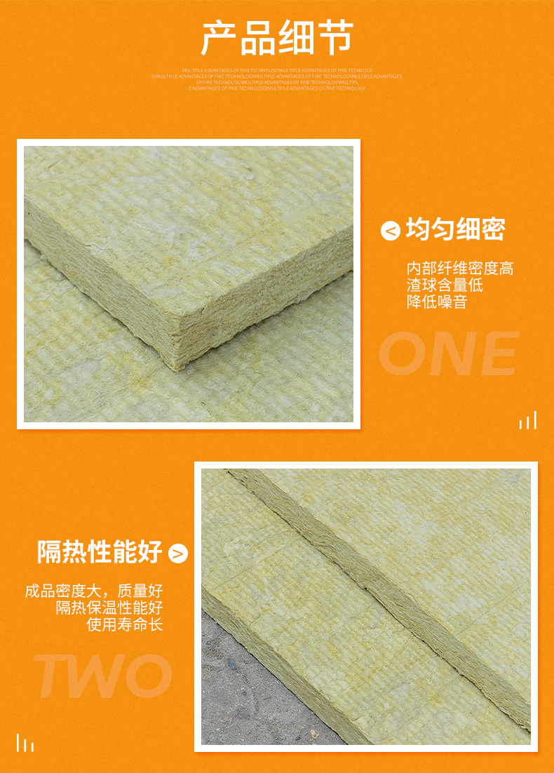 Rock wool board for exterior wall insulation and building specific rock wool fireproof board supply can be customized