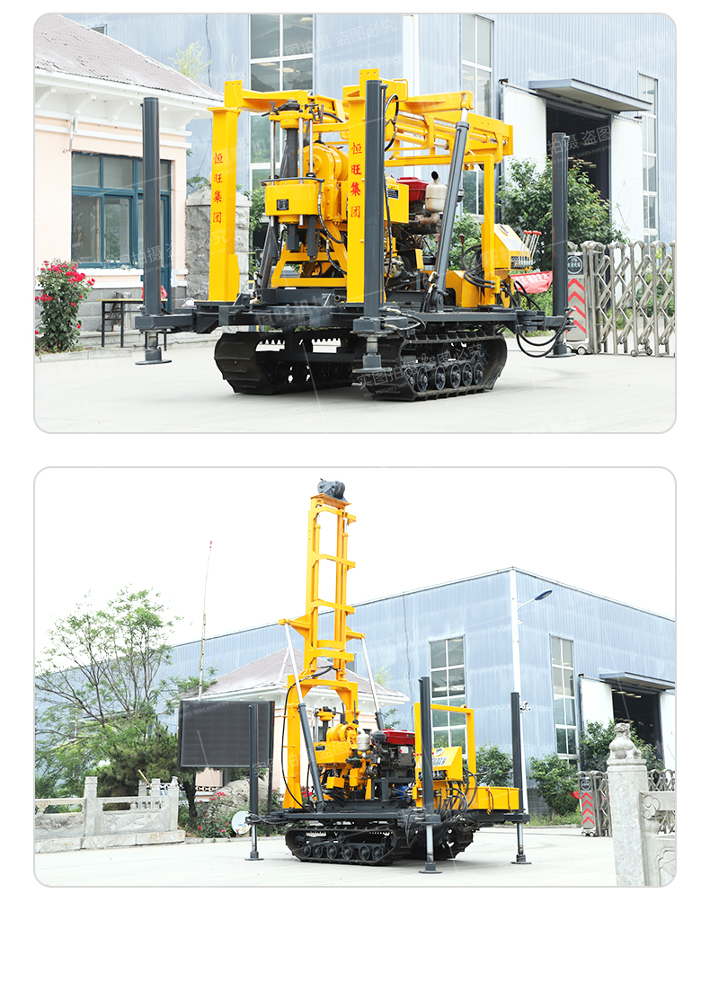 HW-160L crawler hydraulic drilling rig, agricultural water well drilling rig, fast and efficient well digging equipment