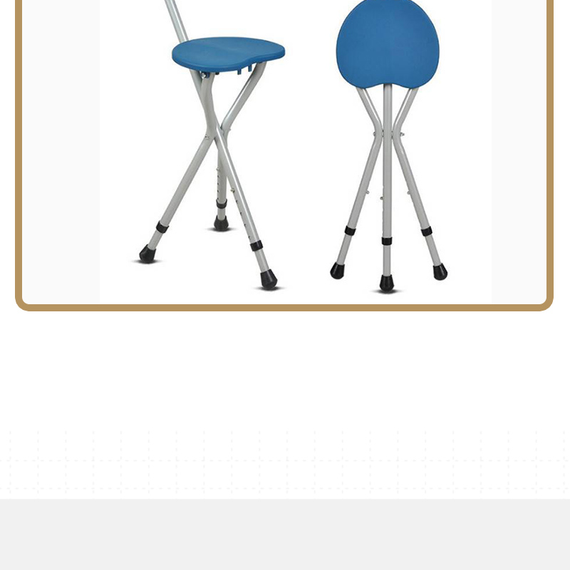 Fulang elderly person's telescopic cane with stool, multifunctional chair, stool stick, chair, walking, resting, cane with chair