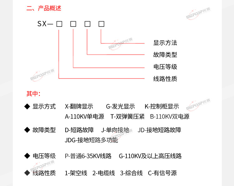 JDG-Y 2-in-1 4-in-1 Line Fault Indicator Cable Fault Display Short Circuit Flipping Illumination