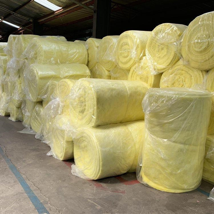 Centrifugal Glass wool felt superfine glass wool fiber blanket manufacturer steel structure aluminum foil faced glass wool roll felt