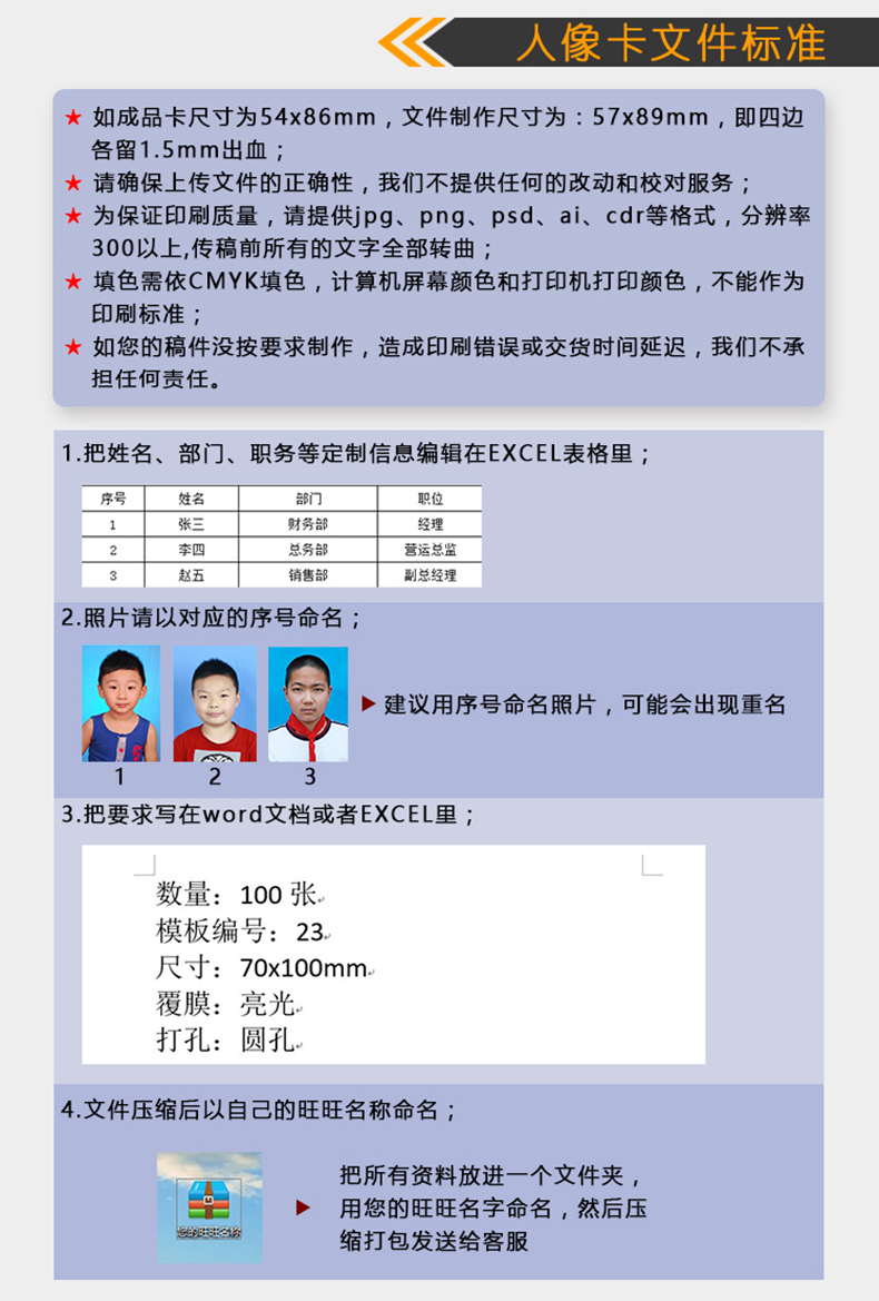 Customized work permit with work card, PVC chest card, hanging chest card, customized work card logo