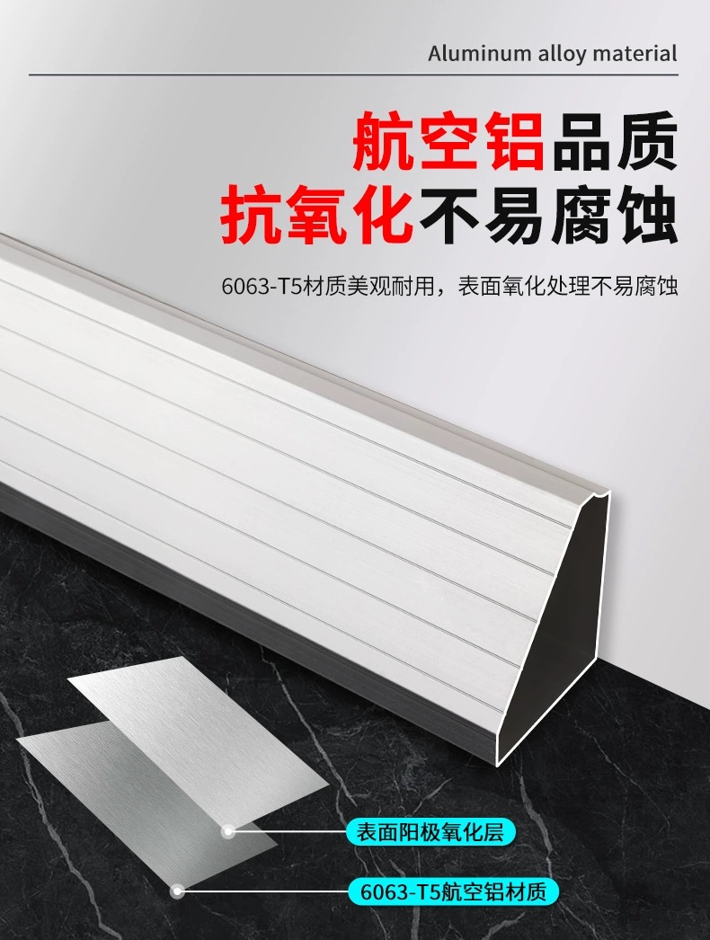 Wei Ji Aluminum Alloy Triangle Insulated Trunking Laboratory Switch Panel 86 Type Socket Suitable