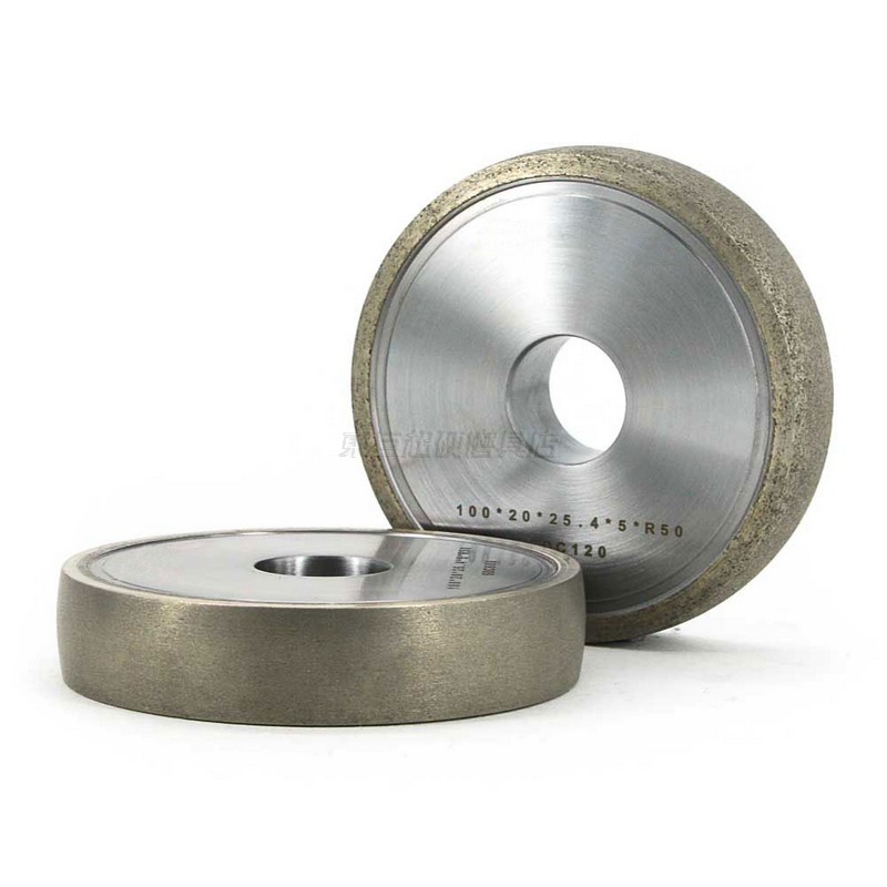 Bronze sintered grinding wheel R50 for glass edge grinding with 1F1 metal bonded parallel arc diamond grinding wheel