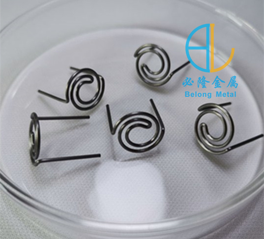 Customized tungsten wire heating element for vacuum coating with tungsten wire electron gun and tungsten twisted wire mountain shaped gate type pure tungsten wire tungsten heating element