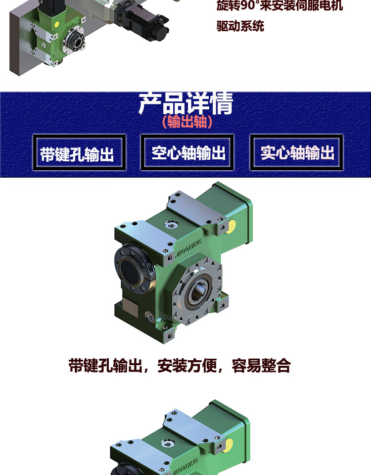 High precision reduction motor JDLB025, quick clearance adjustment, silver gray speed ratio, 0.9kw for CNC machine tools