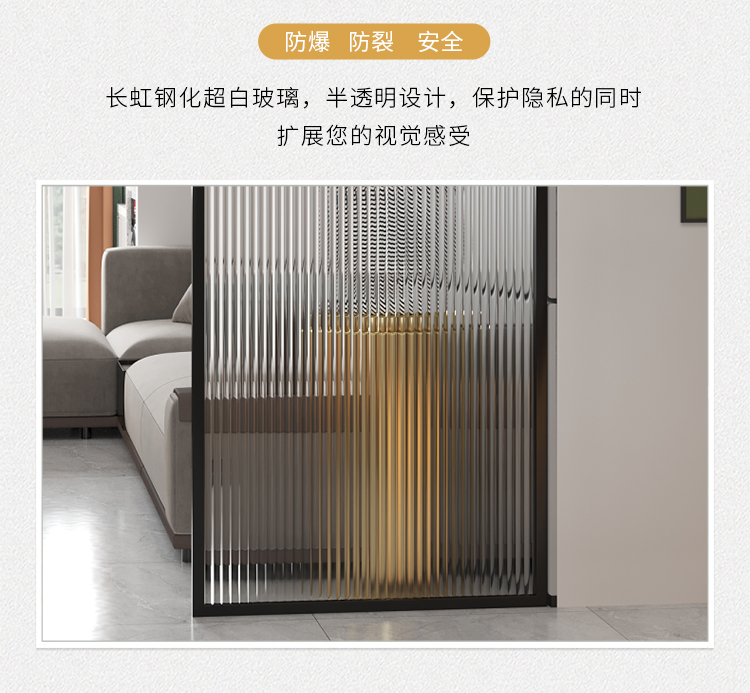 Double layer tempered laminated art glass screen partition hotel sliding door sliding door customized clip wrapped wire glass