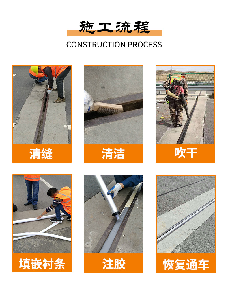 Highway bridge modulus comb tooth expansion joint self-leveling sealant, high elasticity waterproof, anti sediment sedimentation waterstop