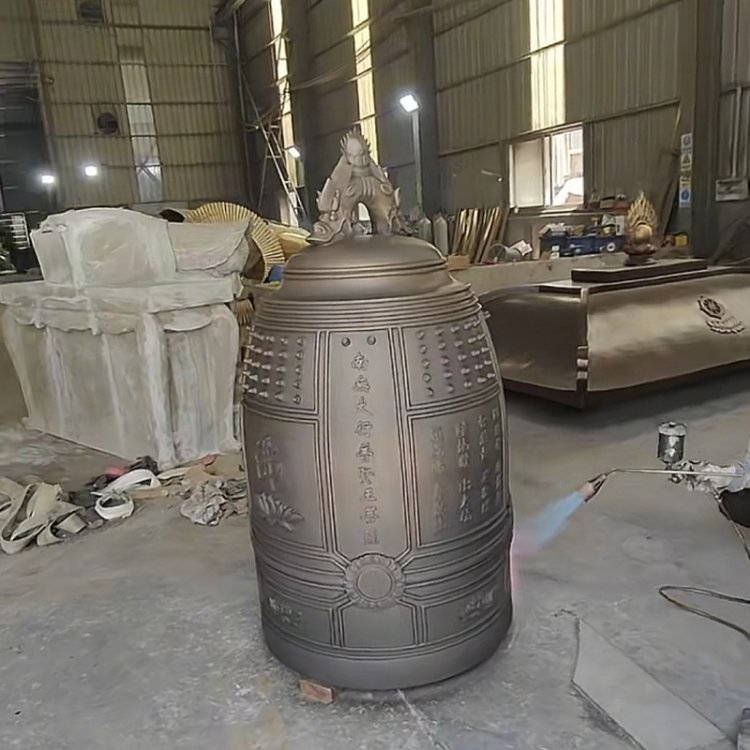 厂家直供寺院纯铜钟景区铸铁钟 专业定做青铜钟警钟吉祥铜钟