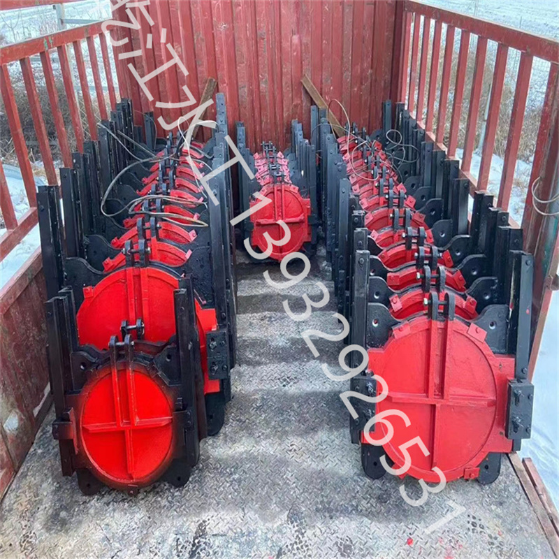 Qianjiang Hydraulic Cast Iron Round Gate DN650mm Pipeline Water Channel Drainage Sealing Can be Used for Municipal Sewage Discharge