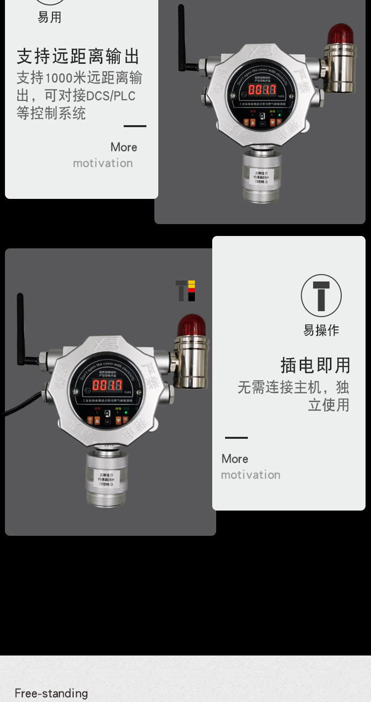 Independent combustible gas detector Internet of Things mobile phone alarm natural gas liquefied gas alarm plug in and play