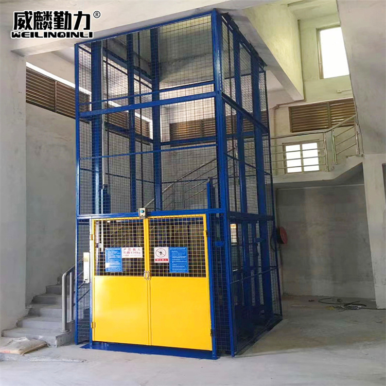 Weilin Qinli Guide Rail Electric Elevator Customized Vertical Top Lifting Platform