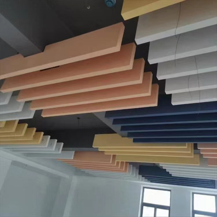 Xiaoheng fiberglass sound-absorbing pendant suspension sound-absorbing body suspended ceiling square through sound-absorbing board with light weight, noise reduction, and fire prevention