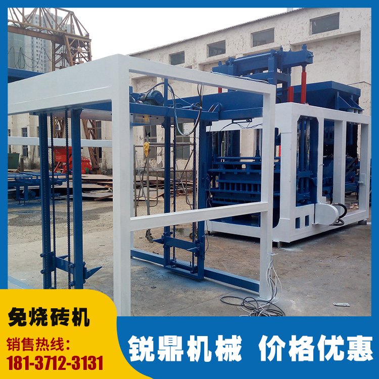 QT12-15 Large Automatic Cement Brick Machine No Burning Hollow Brick Making Equipment Ruiding Machinery