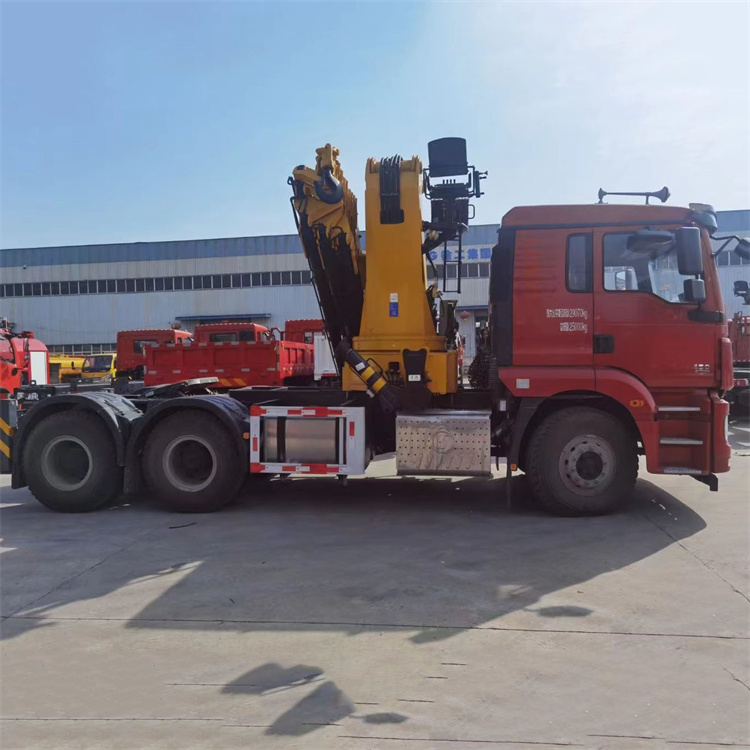 Shaanxi Automobile Delong Tractor Truck mounted Crane Weichai 460 horsepower Hongchang Tianma folding arm 35 ton 9-section boom crane