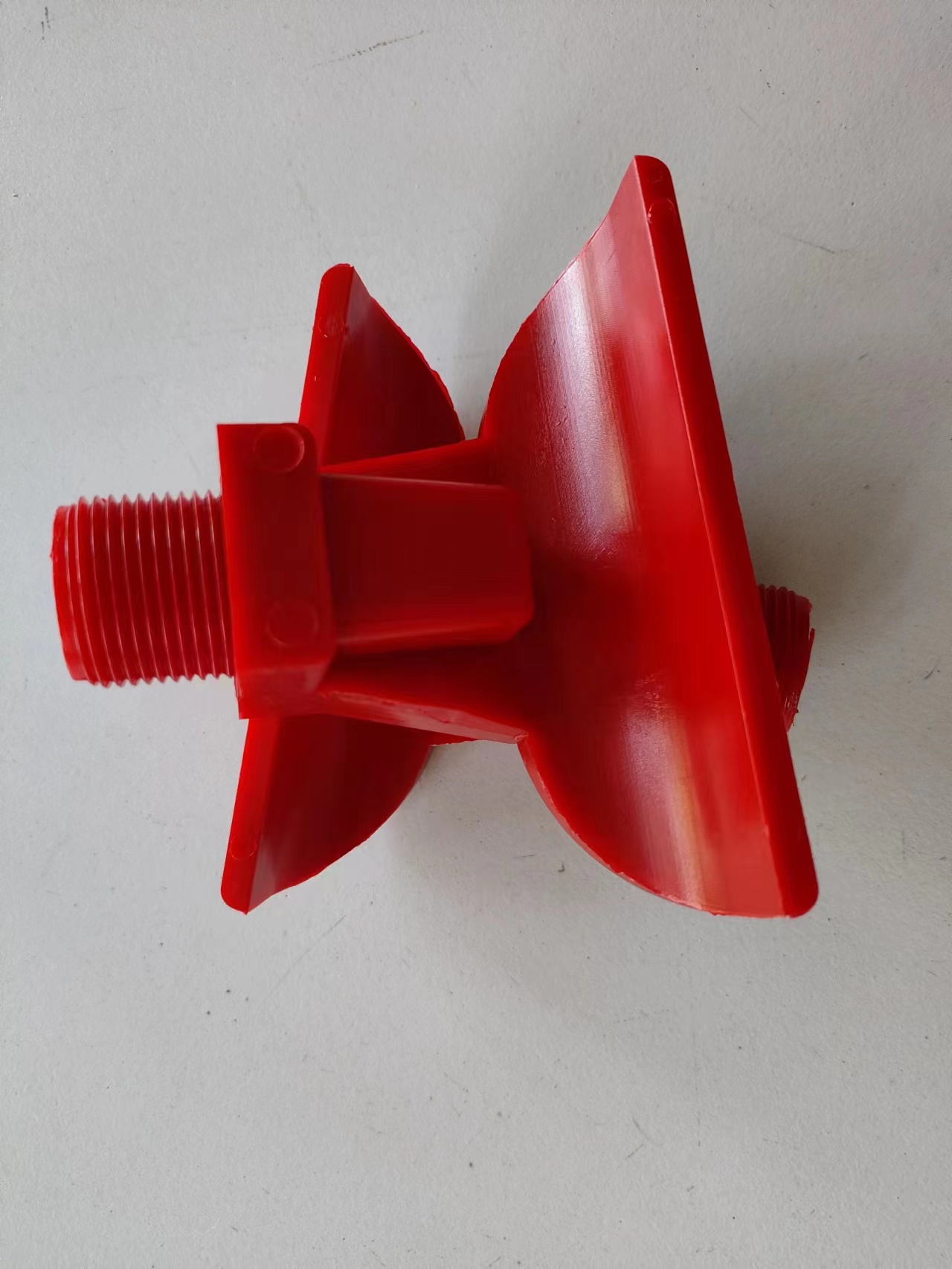 Red polyurethane spray nozzle coal washing accessories duck beak filter press accessories cow tendon water nozzle