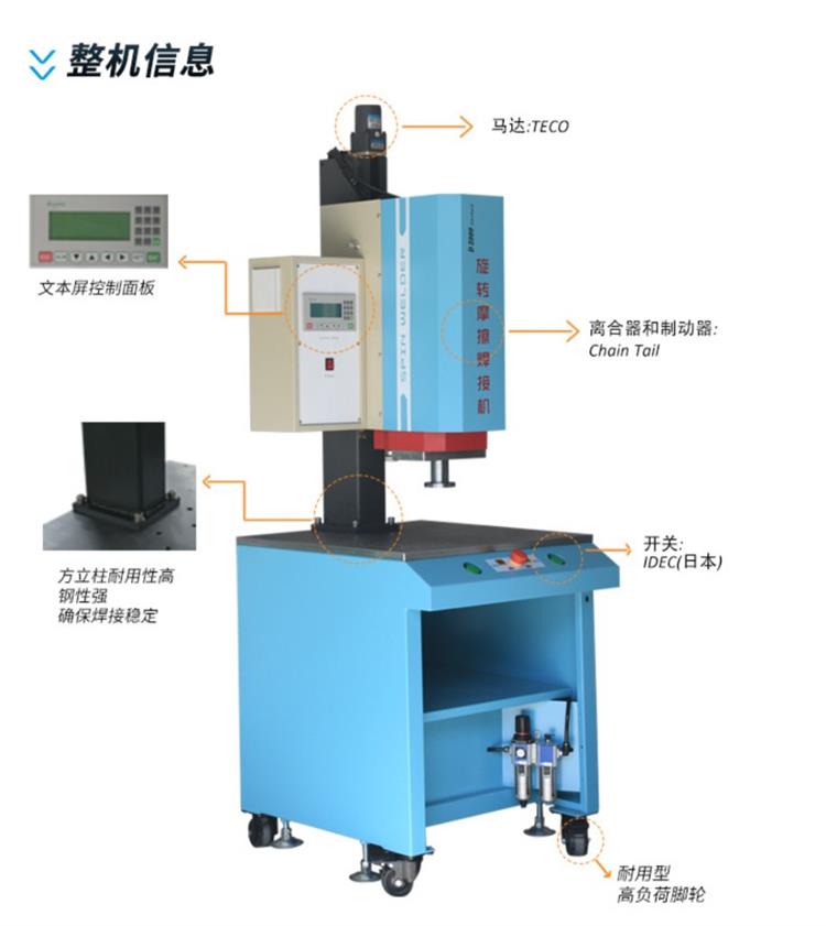 Rotary friction welding machine products are sold nationwide. The non-woven fabric clothing material is excellent, and the servo positioning welding machine is used for welding