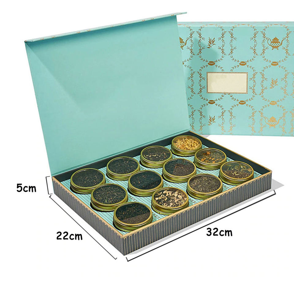 Attribute flip simple generous tea pot tea gift box packaging