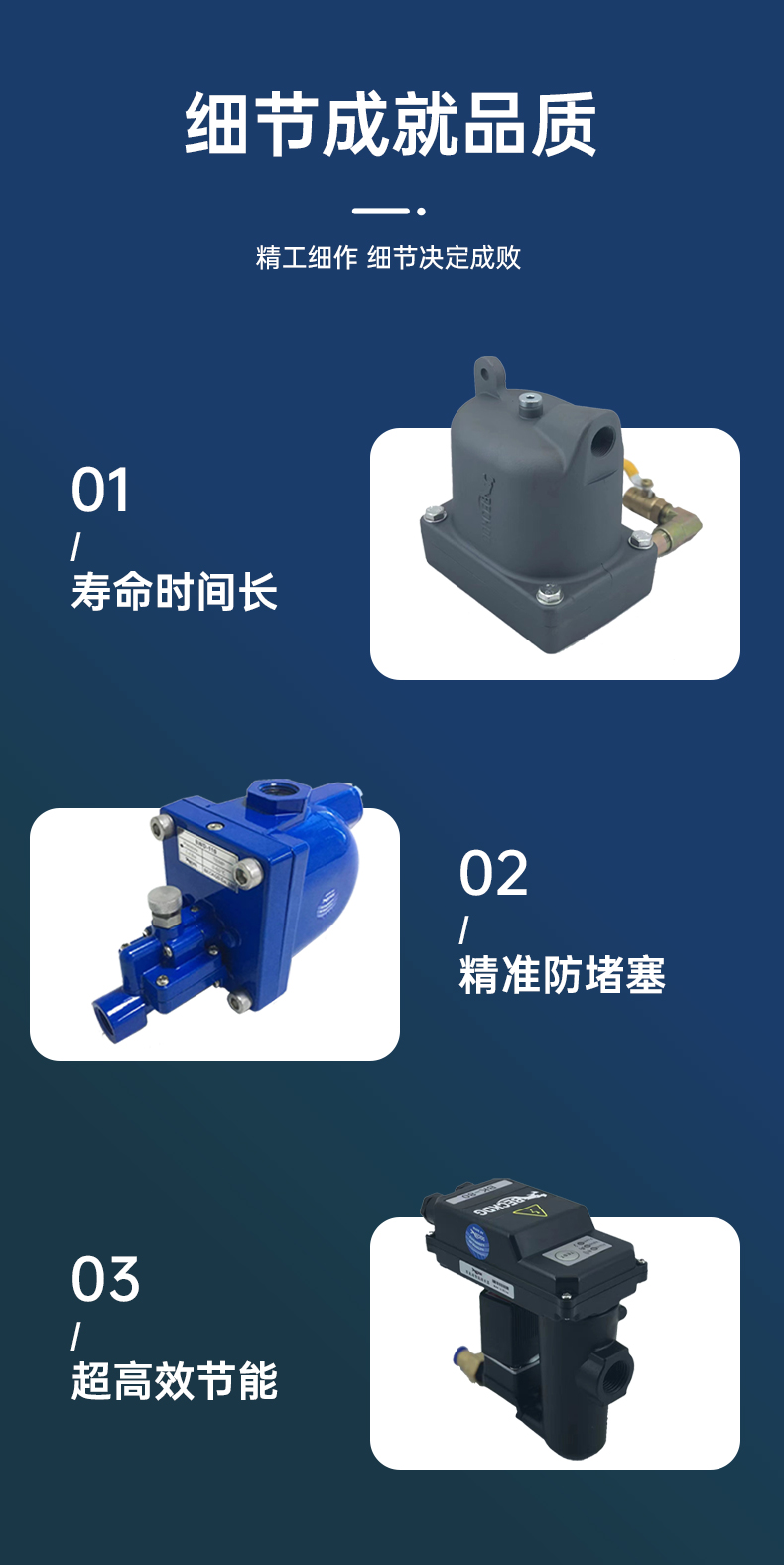 Hanzhong fluid anti blocking type zero gas consumption automatic drainage valve installation is convenient for drainage and non gas consumption gas storage tank drainage