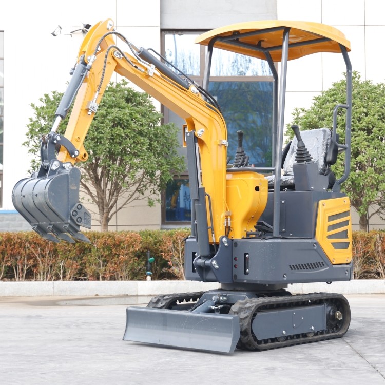 Crawler mini excavator agricultural hook machine greenhouse orchard Excavator engineering crushing hook machine household small excavator