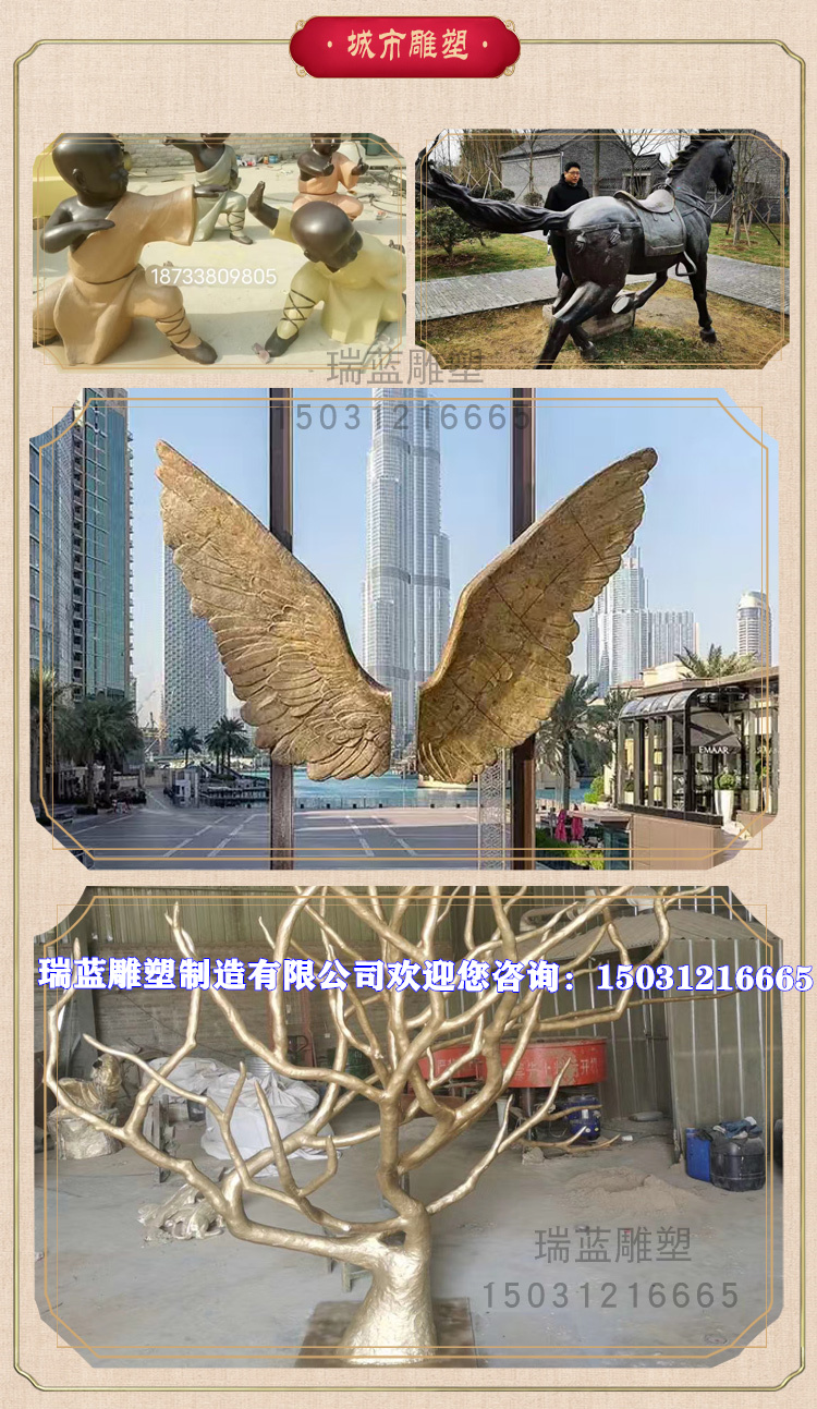 Cast Copper Camel Sculpture Decoration Pure Copper Cast Iron Imitation Copper Glass Fiber Reinforced Plastic Animal Sculpture Group Scenic Area Landscape Decoration