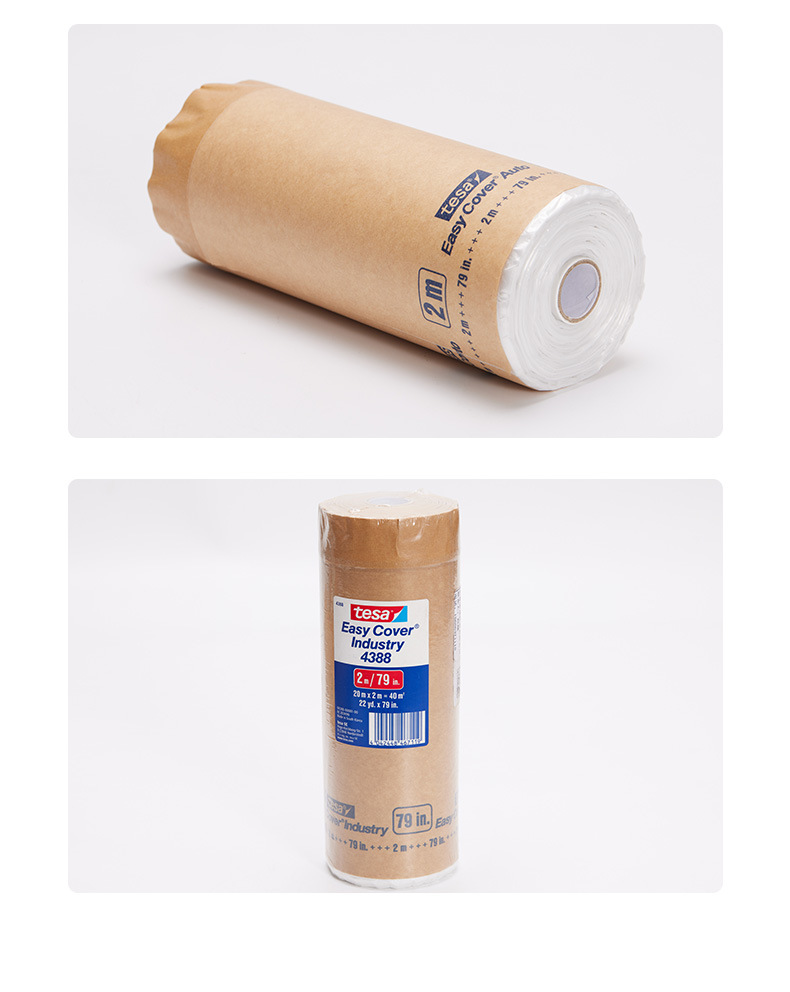 Desa tesa4388 masking film, large area spray paint on the body, masking industrial tape in stock