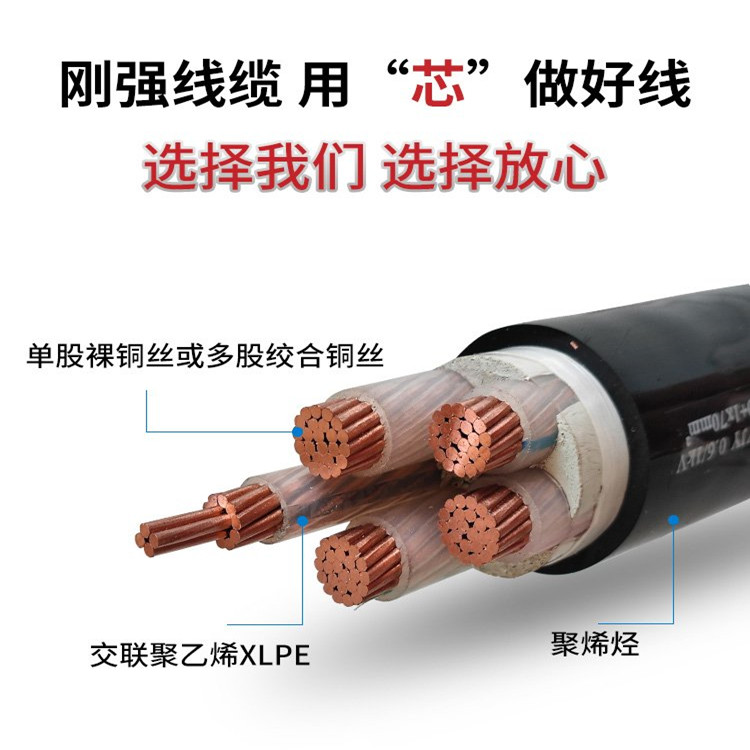 Daxin XLPE insulated power cable Low smoke zero halogen flame retardant cloth wire cable