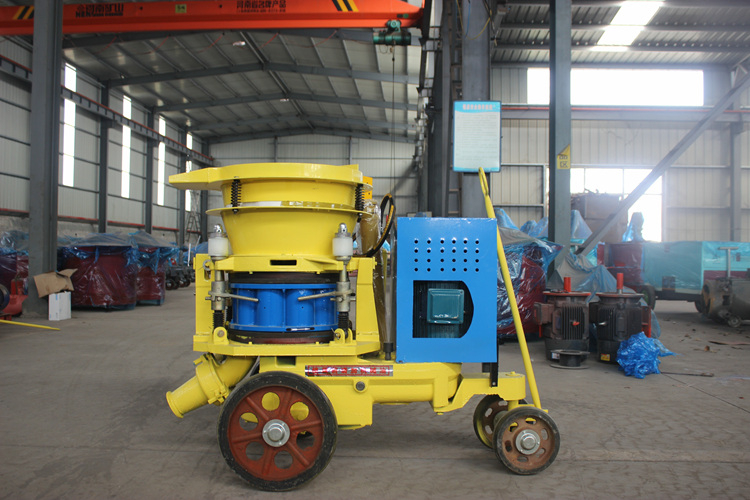 Yuzhou Machinery Direct Operation Tunnel No Bottom Frame Concrete Dry Spraying Machine with High Power and Good Spraying Effect