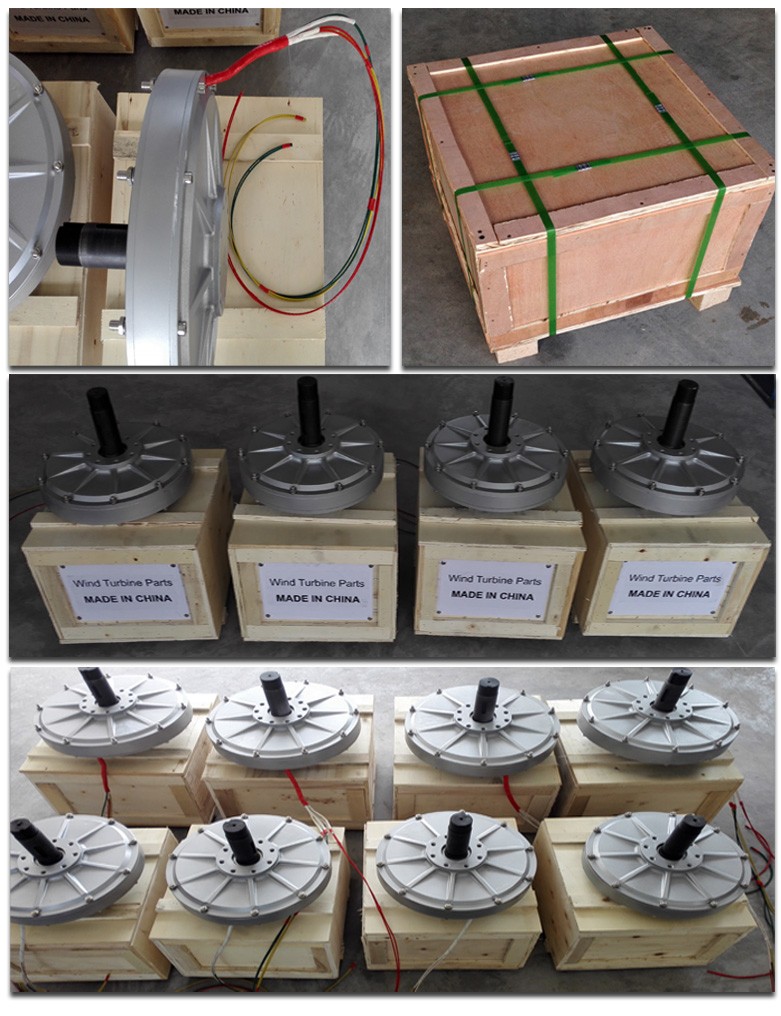 200W 300W Small Disk Coreless Axial Magnetic Flux Low Torque Magnetic Levitation Generator for Wind Power and Hydraulic Applications