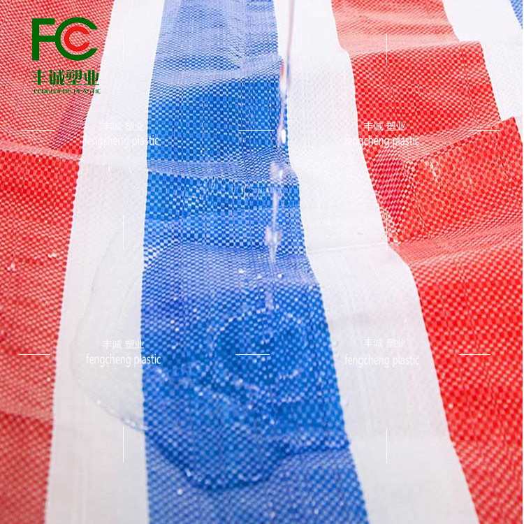 Rainproof, waterproof, dustproof, wind resistant, wear-resistant, and tear resistant color strip fabric for outdoor shelter and cargo yard cover, tricolor fabric