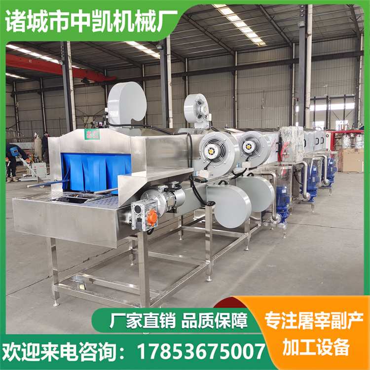 Tunnel type basket washing machine, high-pressure spray turnover basket washing machine, large degreasing and washing machine