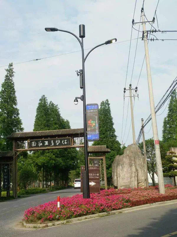 LED single arm/double arm smart street light urban main pole multifunctional smart pole municipal engineering lighting renovation