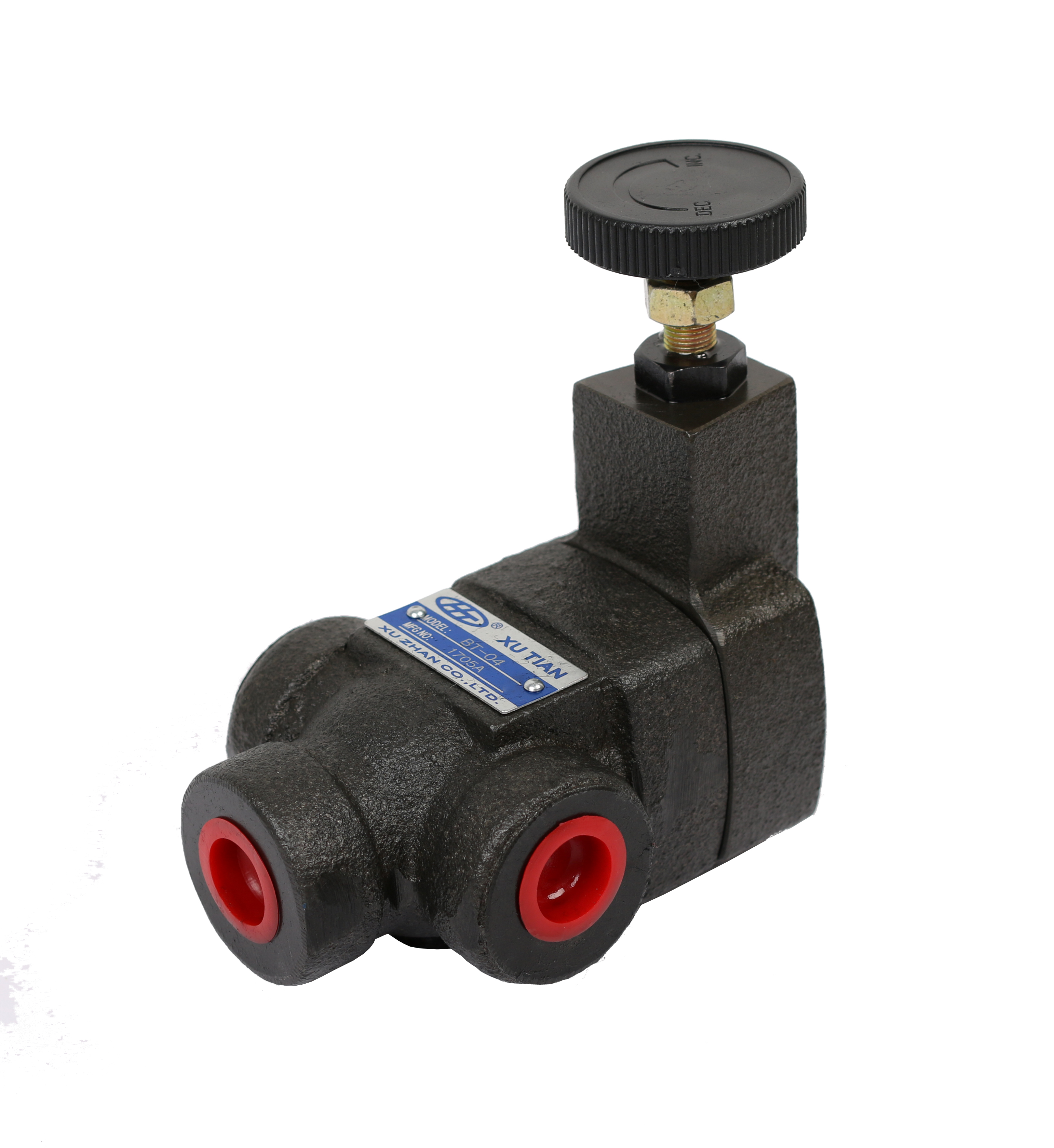 HT/Xuzhan cast iron direct pilot pipe overflow valve BT-04 pressure control valve injection molding machine accessories