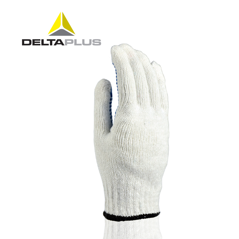 Yarn impregnated wrinkle labor protection gloves are anti slip, wear-resistant, and oil resistant, and are used for various engineering operations with adhesive tape