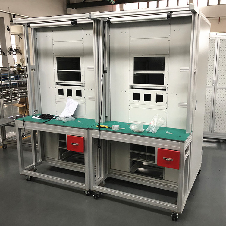 The test rack can be designed with customized photovoltaic detection equipment and aluminum alloy test box according to the diagram