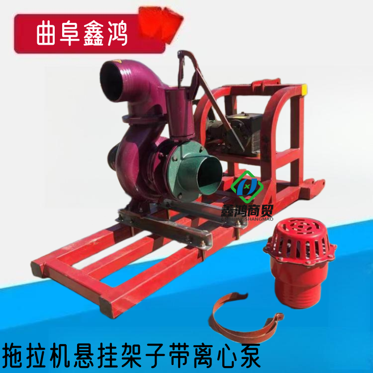 Diesel water pump for garden sprinkler irrigation, large flow irrigation pump, mobile flood prevention centrifugal pump, self priming sewage pump